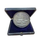 G.B. - Silver Worcestershire Agricultural Society Medallion (Dia. 63mm) circa 1900 by Ottley Birming