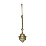 Victorian brass standard lamp