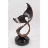 Scott Hanson (contemporary American) bronze - ‘Free and easy’, signed, inscribed and dedicated to un