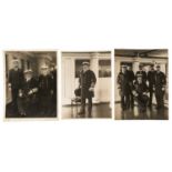 H.M.King Edward VII, three fine portrait photographs of The King in Naval uniform on board the Royal