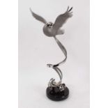 Scott Hanson (contemporary American) metal sculpture - Marriage dove, signed and numbered 11/700, ra