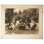 H.M.Queen Victoria and family, fine silver gelatine photograph of the Queen and her family taken in