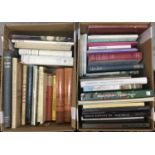 Books - four boxes, art reference, Reynolds, Fuseli, auction catalogues and similar