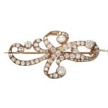 Late Victorian diamond brooch