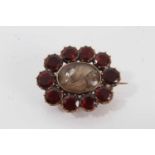 Georgian garnet brooch