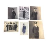 H.R.H. Prince Albert Duke of York (later H.M.King George VI), six portrait photographs in naval unif