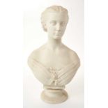Victorian Copeland Parian bust of H.R.H. Princess Alexandra