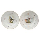 Pair of 18th century Marcolini Meissen deep dishes