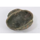 Early Chinese green glazed earcup