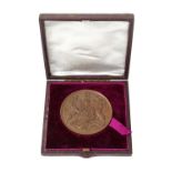 Victorian bronze medallion awarded to HRH Prince Arthur