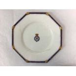 Rare Victorian Honourable Corps of Gentleman at Arms mess plate by Royal Worcester retailed by T.Goo