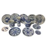 Group of Chinese blue and white porcelain