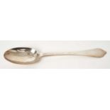 Early 18th century Britannia Standard silver Dog Nose pattern spoon, with rattail bowl