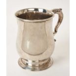 George III silver mug
