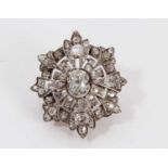 Victorian diamond brooch