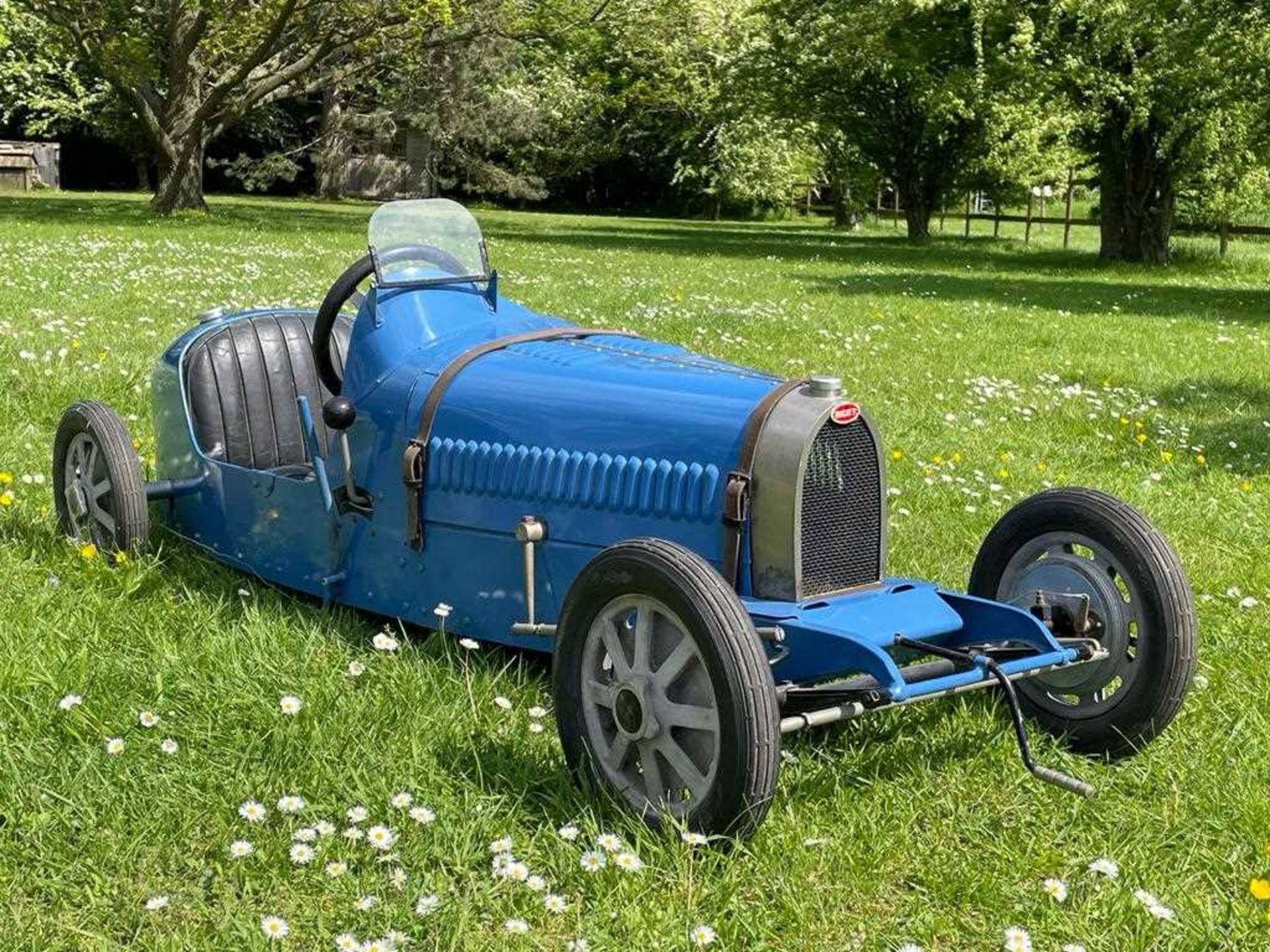 Scarce child's electric powered Bugatti Type 52 Replica Racing Car