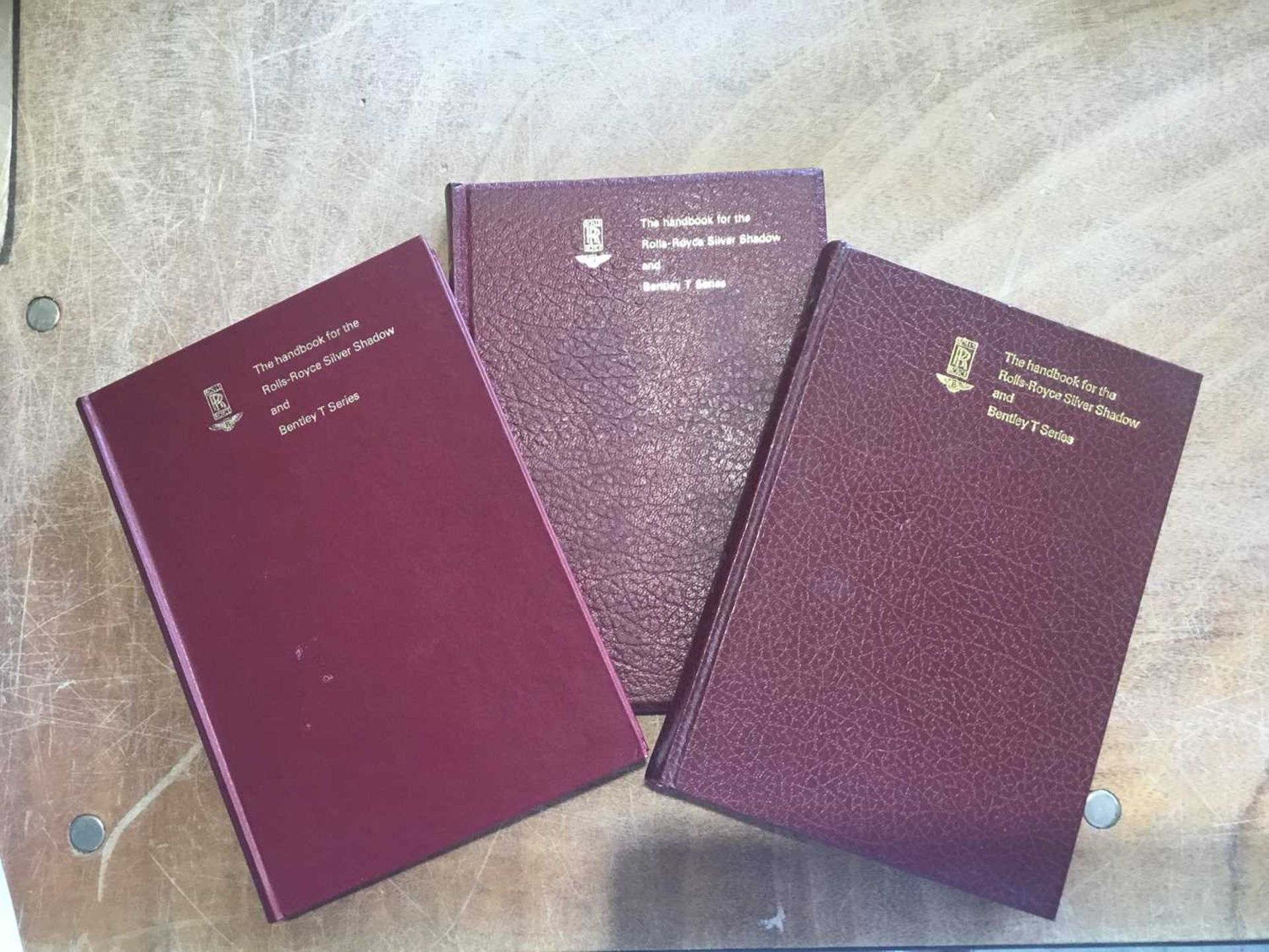 Three Rolls-Royce Silver Shadow and Bentley T series handbooks, 1972,1973,1975 (3)