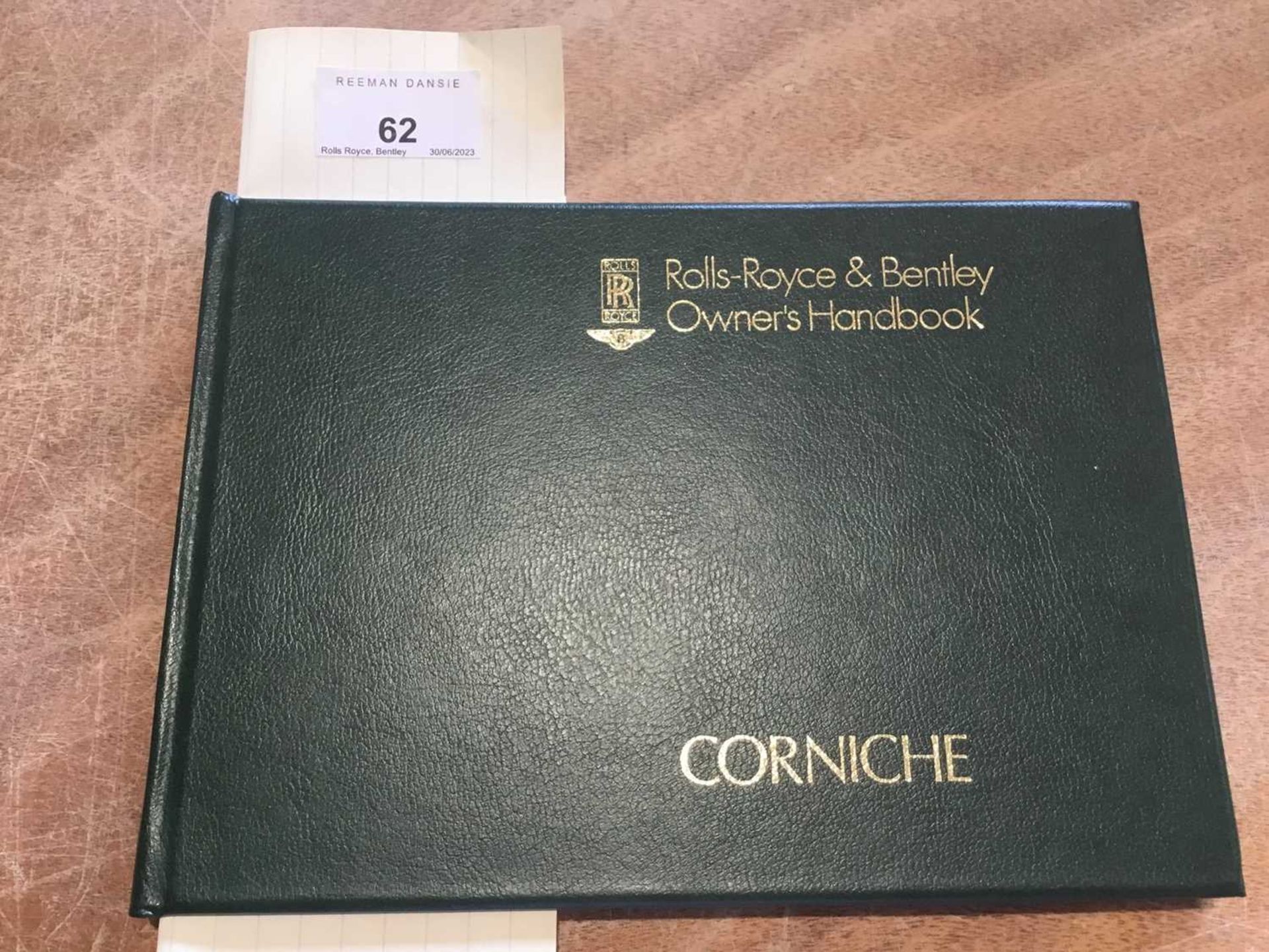 Rolls-Royce and Bentley Corniche handbook,(500 series) 1979