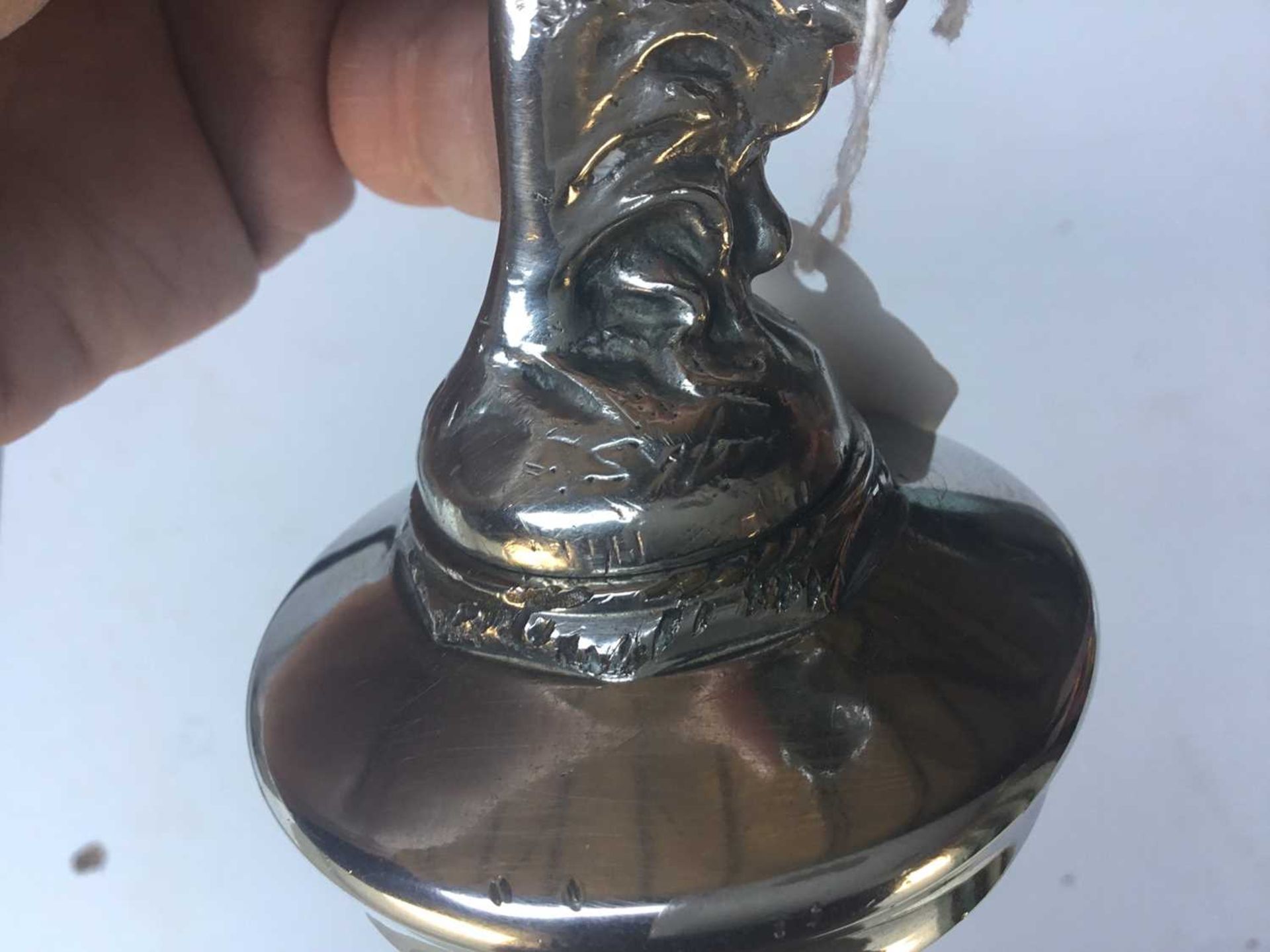 Late 1920s Rolls-Royce Phantom II nickel plated Spirit of Ecstacy mascot ( small-type) signed and wi - Image 3 of 8