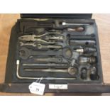 1950s Bentley R Type/Rolls-Royce Silver Wraith tool tray complete with tools in under seat carrier
