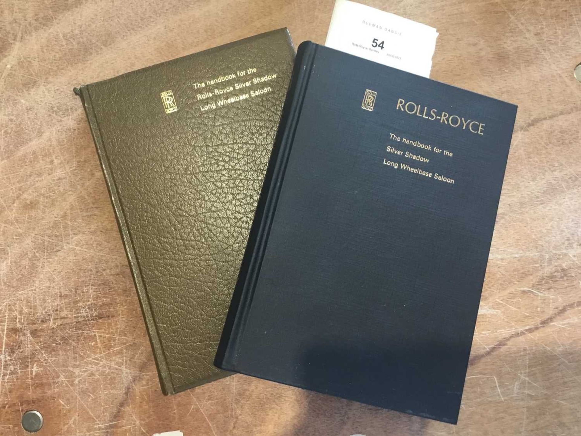 Two Rolls-Royce Silver Shadow LWB Saloon handbooks, 1971 and 1973 (2)