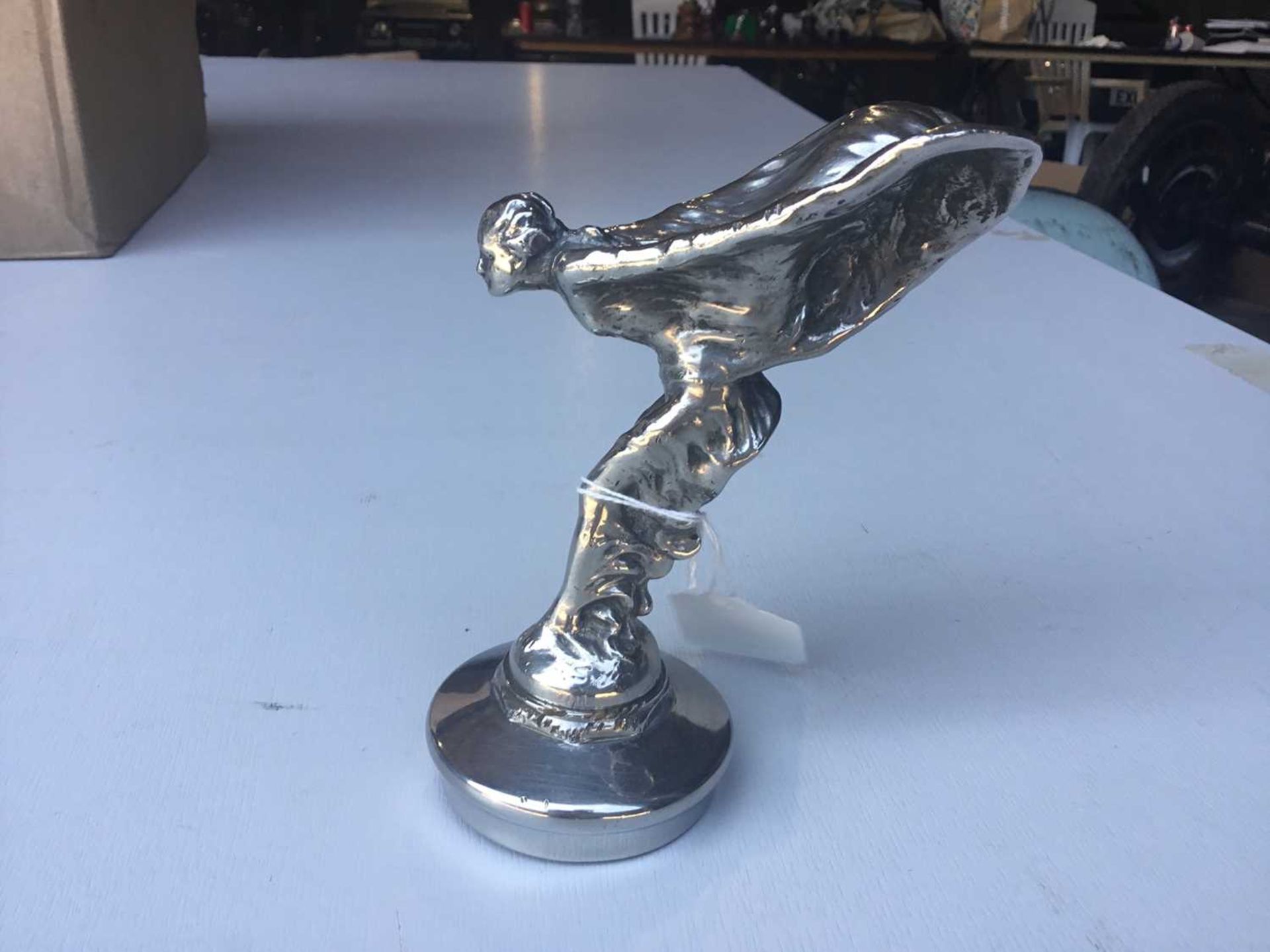 Late 1920s Rolls-Royce Phantom II nickel plated Spirit of Ecstacy mascot ( small-type) signed and wi - Image 2 of 8