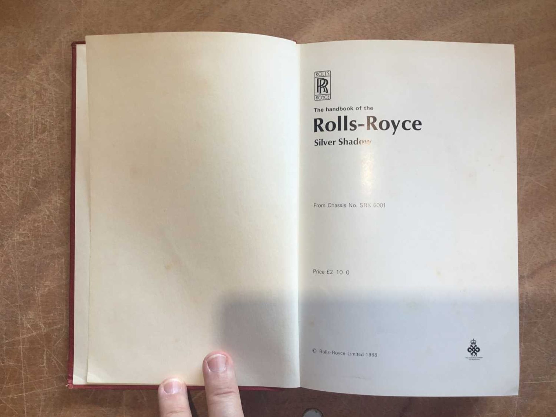 Early Rolls-Royce Silver Shadow handbook, 1968 - Image 2 of 2