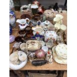 Group of ceramics, including Staffordshire pottery, commemorative china, Grafton tea set, Doulton pi