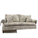 Good quality Duresta two seater settee 184cm wide, together with a matching armchair