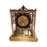 German Schatz brass cased mantle clock