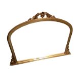 Giltwood overmantel mirror