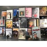 Collection of cassettes including Frank Sinatra, Tina Turner, Blondie, Shirley Bassey, Elaine Page,