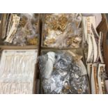 Quantity of silver plated and gold plated chains, bracelets etc, mostly new old stock