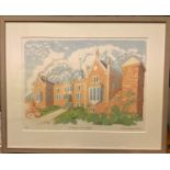 Penny Berry Paterson (1941-2021) colour print, St Mary's, Long Melford, signed and numbered 5/11, 35
