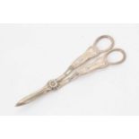 Pair Edwardian silver grape scissors, with Kings pattern handles (Sheffield 1906)