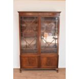 Early 20th century mahogany floor standing bookcase