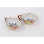 Pair of shell shaped cups