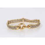18ct white and yellow gold bracelet
