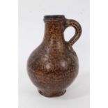 Small size 17th century German salt glazed jug