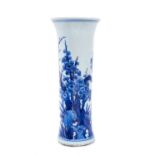 Chinese blue and white beaker vase