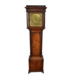 John Edgecombe, Bristol - George III oak cross banded longcase clock