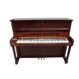 Contemporary Kemble upright piano in gloss mahogany case ( Purchased new in 2005 for £5099.00 ) Sold