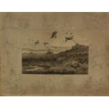 Frank Paton (1855-1909) group of seven signed etchings including pheasant shooting, mischievous terr