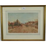 Fred Fitch, pair of watercolours - Hunting Scenes, signed, 26cm x 39cm, in glazed gilt frames