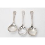 Three late 18th/early 19th century Continental silver spoons