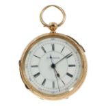 Victorian 18ct gold pocket watch