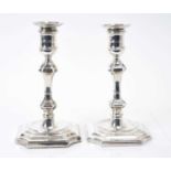 Pair of Edwardian candlesticks in the Georgian style