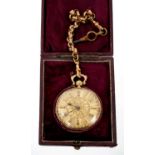 William IV 18ct gold pocket watch, 1834
