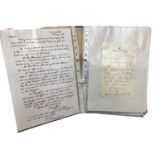 Victorian and later Royal and Aristocracy ephemera in two folders including autographs, initials on