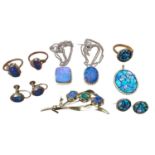 Group of gold and opal jewellery